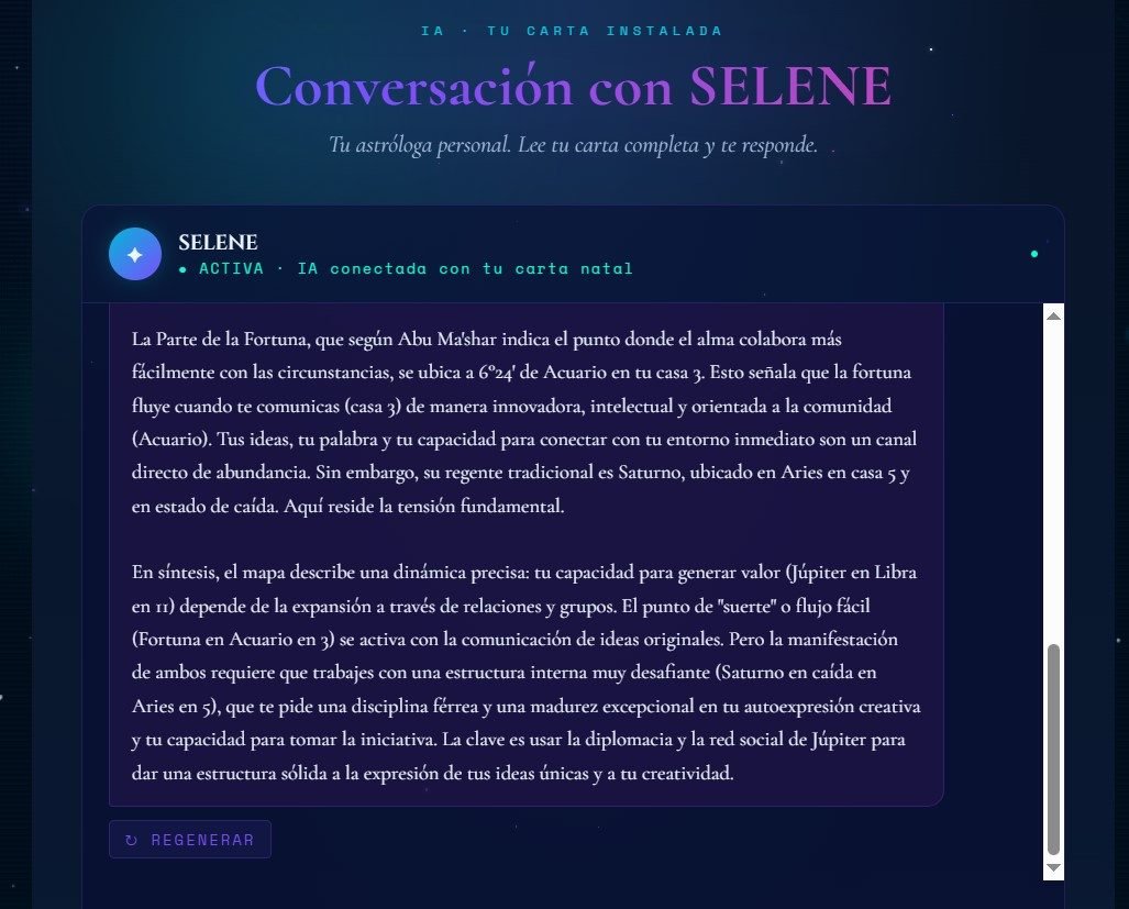 Conversation with SELENE interpreting the Part of Fortune with technical precision